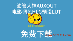 预设 油管大神AUXOUT的电影调色HLG预设LUT:一键打造专业级电影质感-半文绿软