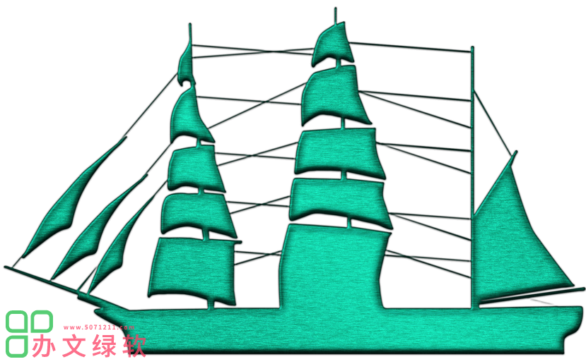 图片[1]-【PS预设动作】刺绣平绣帽绣花效果设计-半文绿软